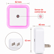 Luz Nocturna LED con Sensor de Luz Automático