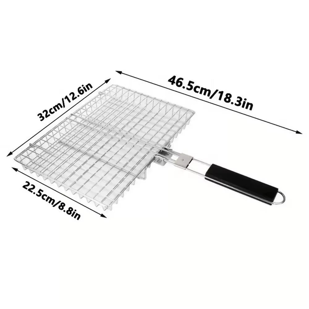 stainless steel folding grill