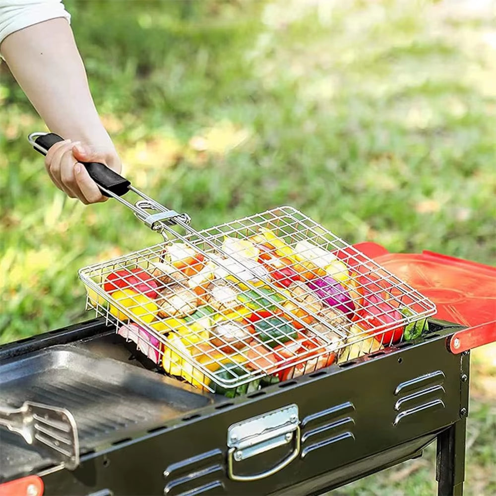 stainless steel folding grill