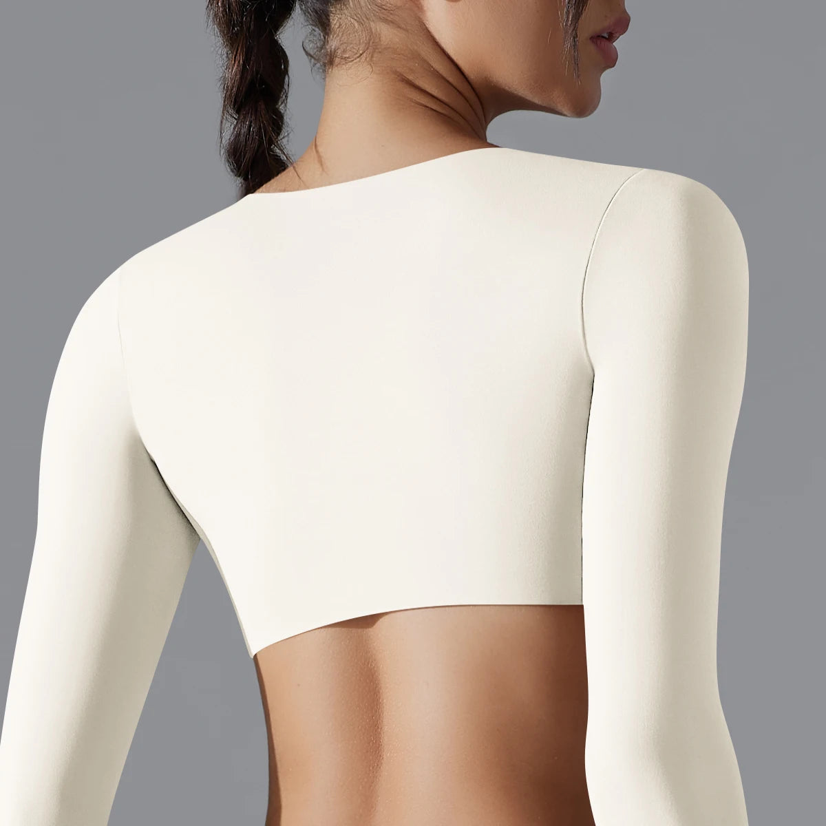 long sleeve sports bra