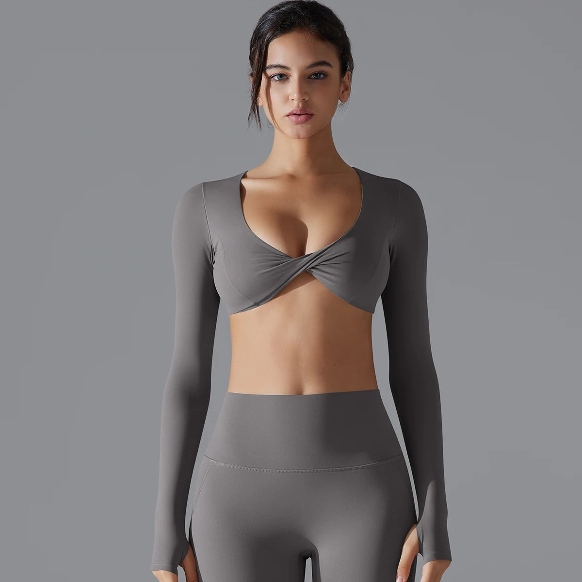 long sleeve sports bra