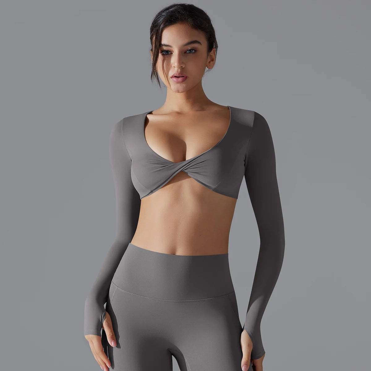 long sleeve sports bra
