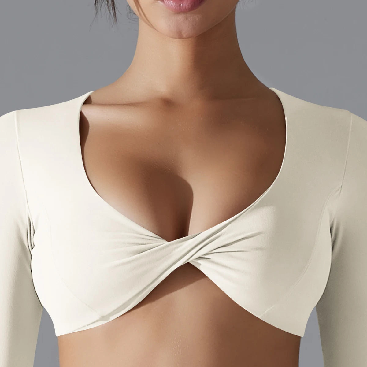 long sleeve sports bra