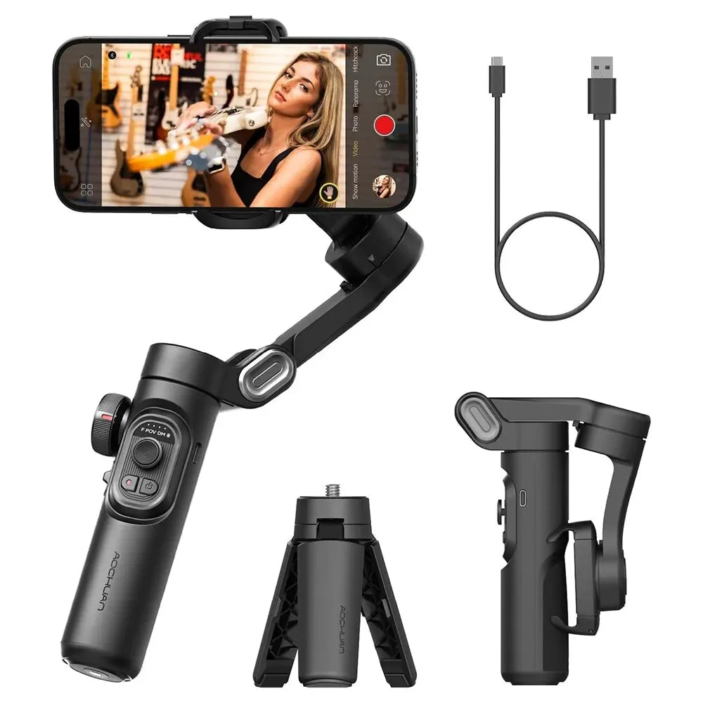 AOCHUAN Smart XE – 3-Axis Gimbal Stabilizer for Smartphones