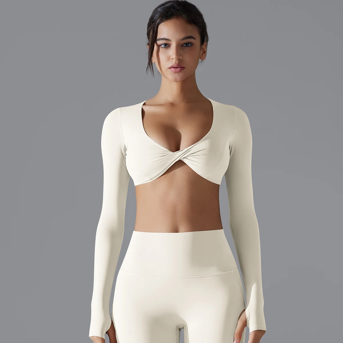 long sleeve sports bra