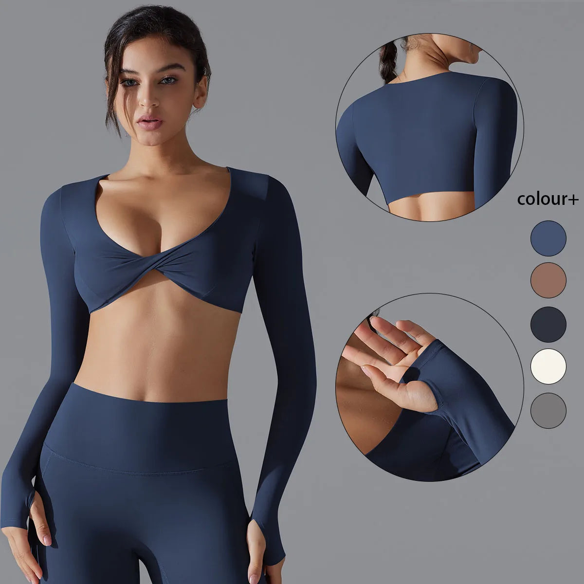 long sleeve sports bra