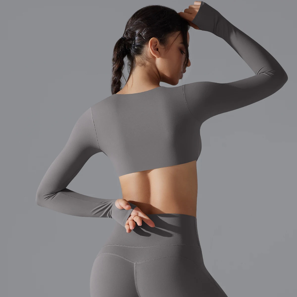 long sleeve sports bra
