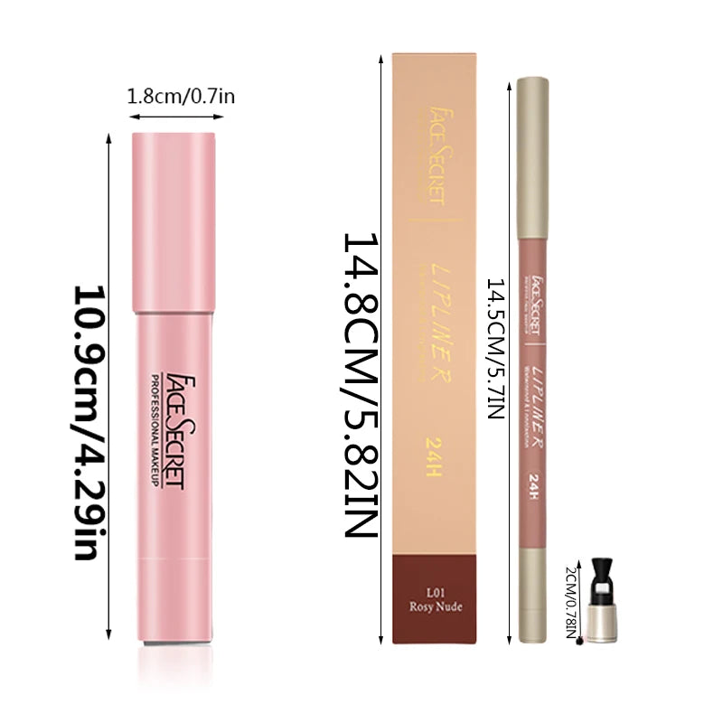 Lápiz labial delineador de labios mate