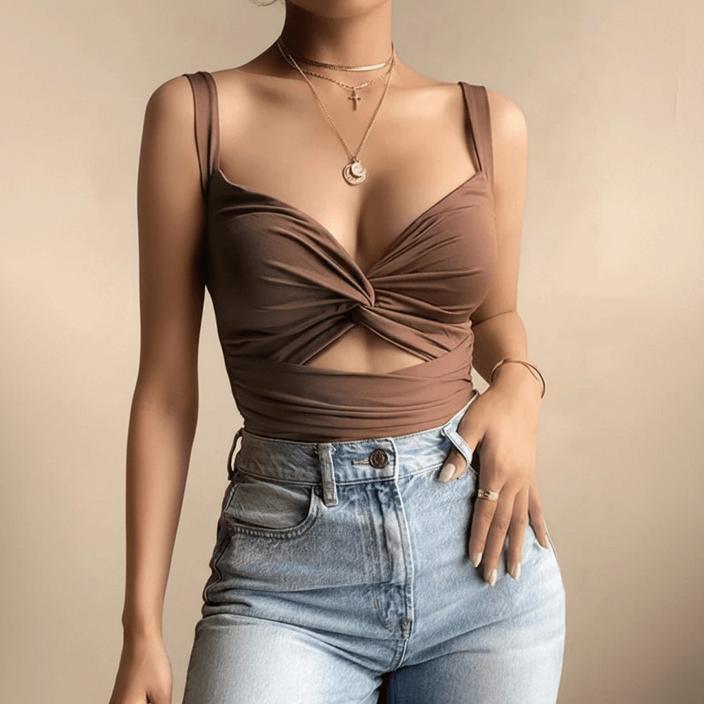 Sleeveless Crop Top – Stretchy Breathable Athletic Tank