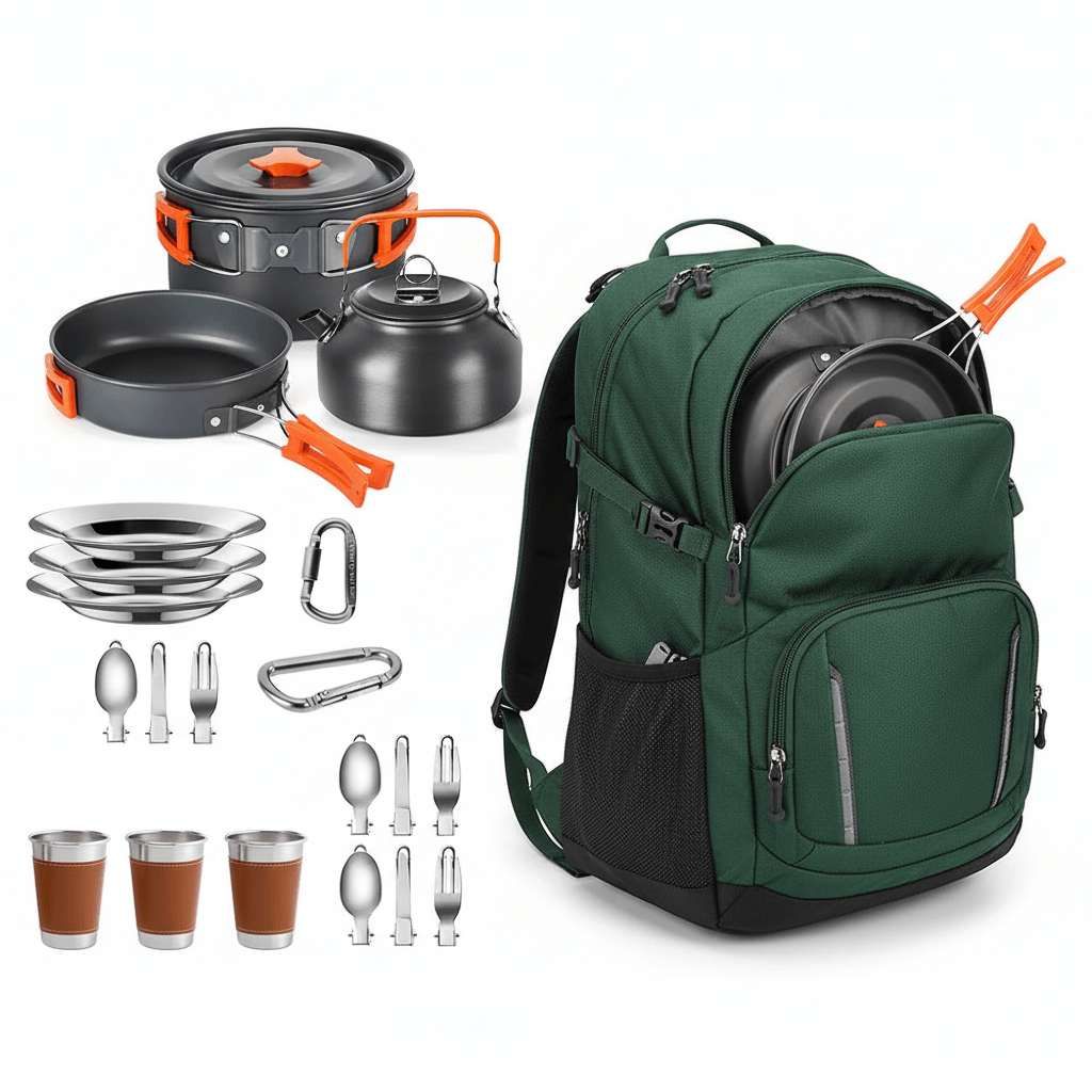 Camping Cooking Utensil Set – Portable Outdoor Kitchen Gear