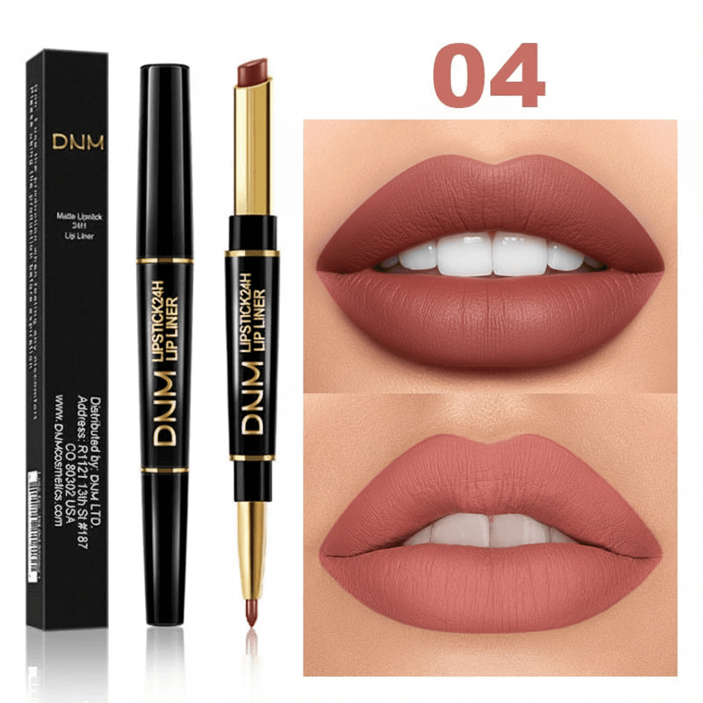 DNM Matte Lipstick - Long Lasting Double Ended Waterproof Lip Liner