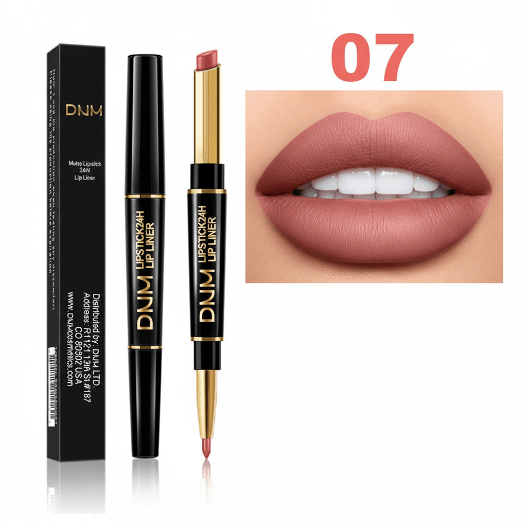 DNM Matte Lipstick - Long Lasting Double Ended Waterproof Lip Liner