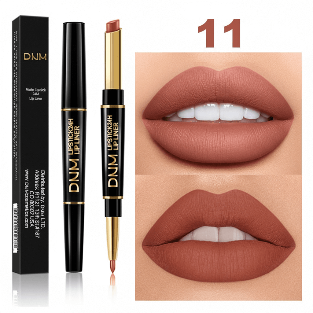 DNM Matte Lipstick - Long Lasting Double Ended Waterproof Lip Liner