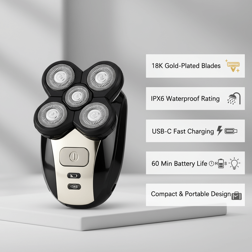 Electric Facial Shaver-Silky Smooth Skin and Painless Hair Removal