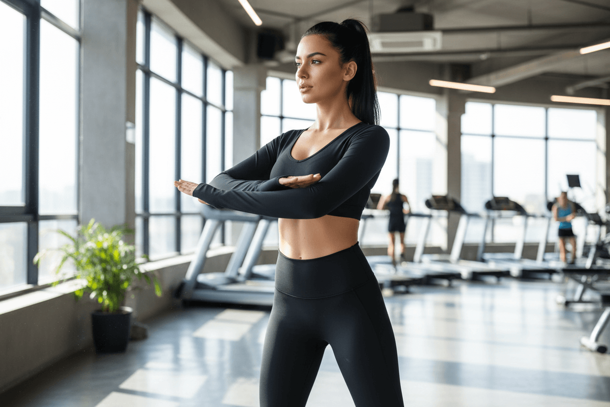 long sleeve sports bra-Seamless Padded Crop Top