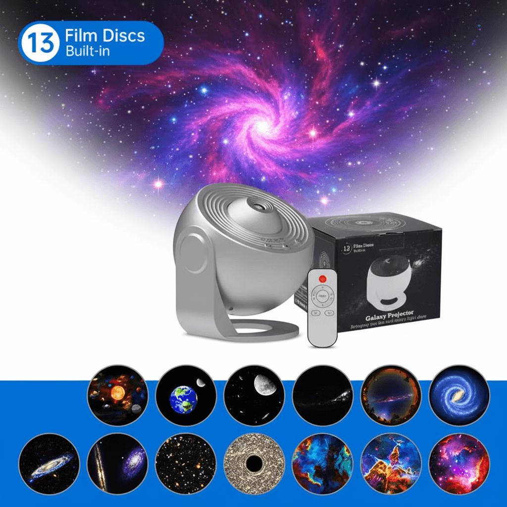 Rotating Projector - Galaxy Stars Night Light Rotation