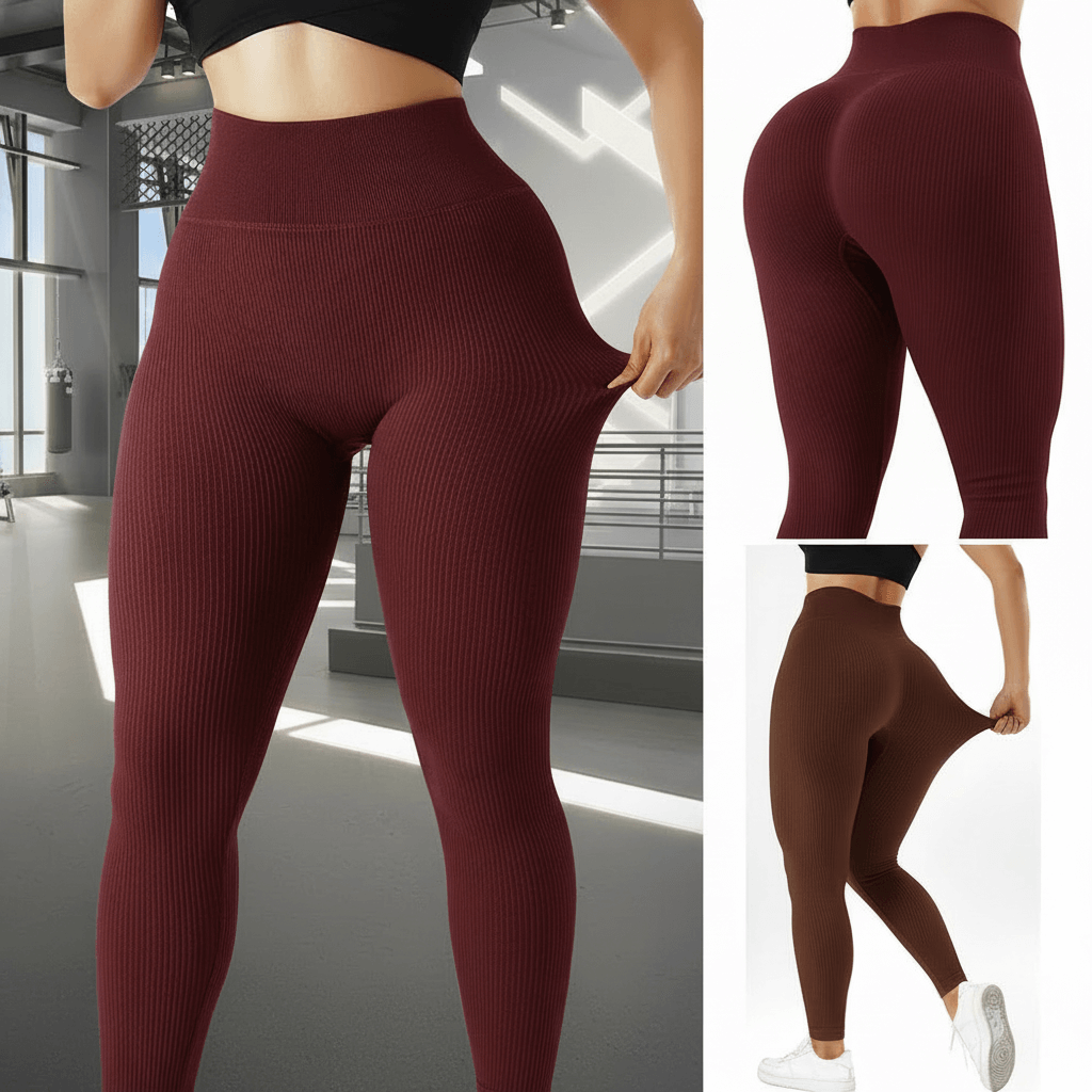 Gym Athletic Leggings - High Waist Stretchy Fitness Yoga Running