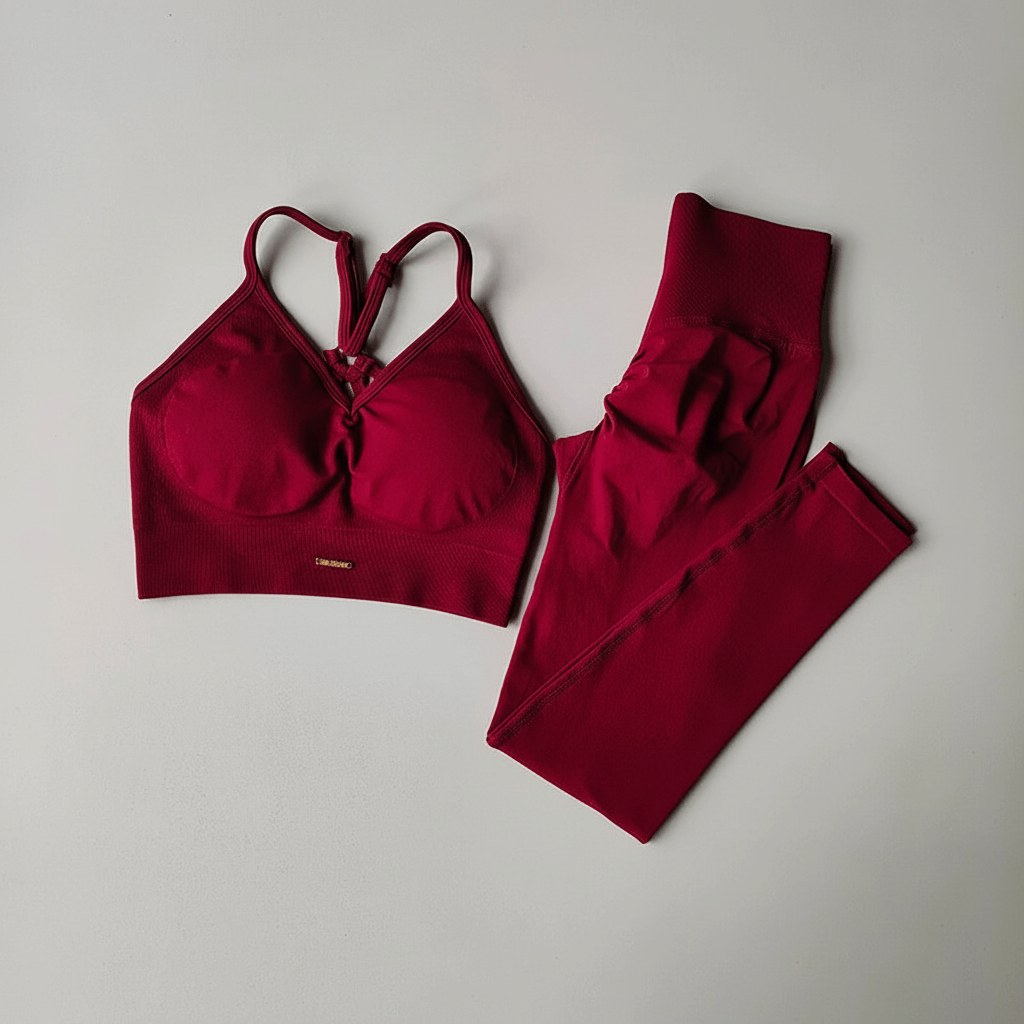 Sports Tracksuit-2-Piece Breathable Athletic Set