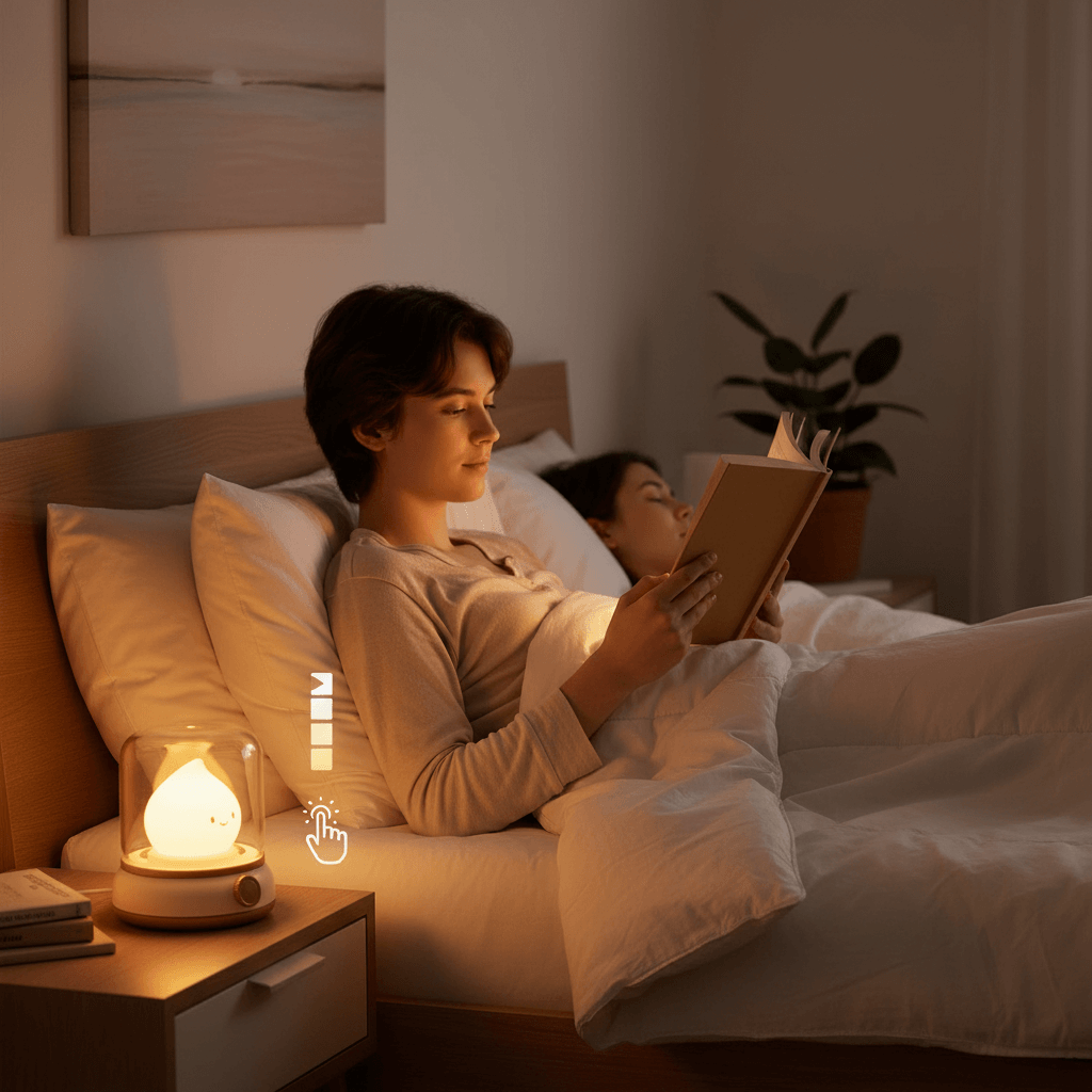 Mini LED Desk Lamp - Compact Rechargeable Portable Lighting