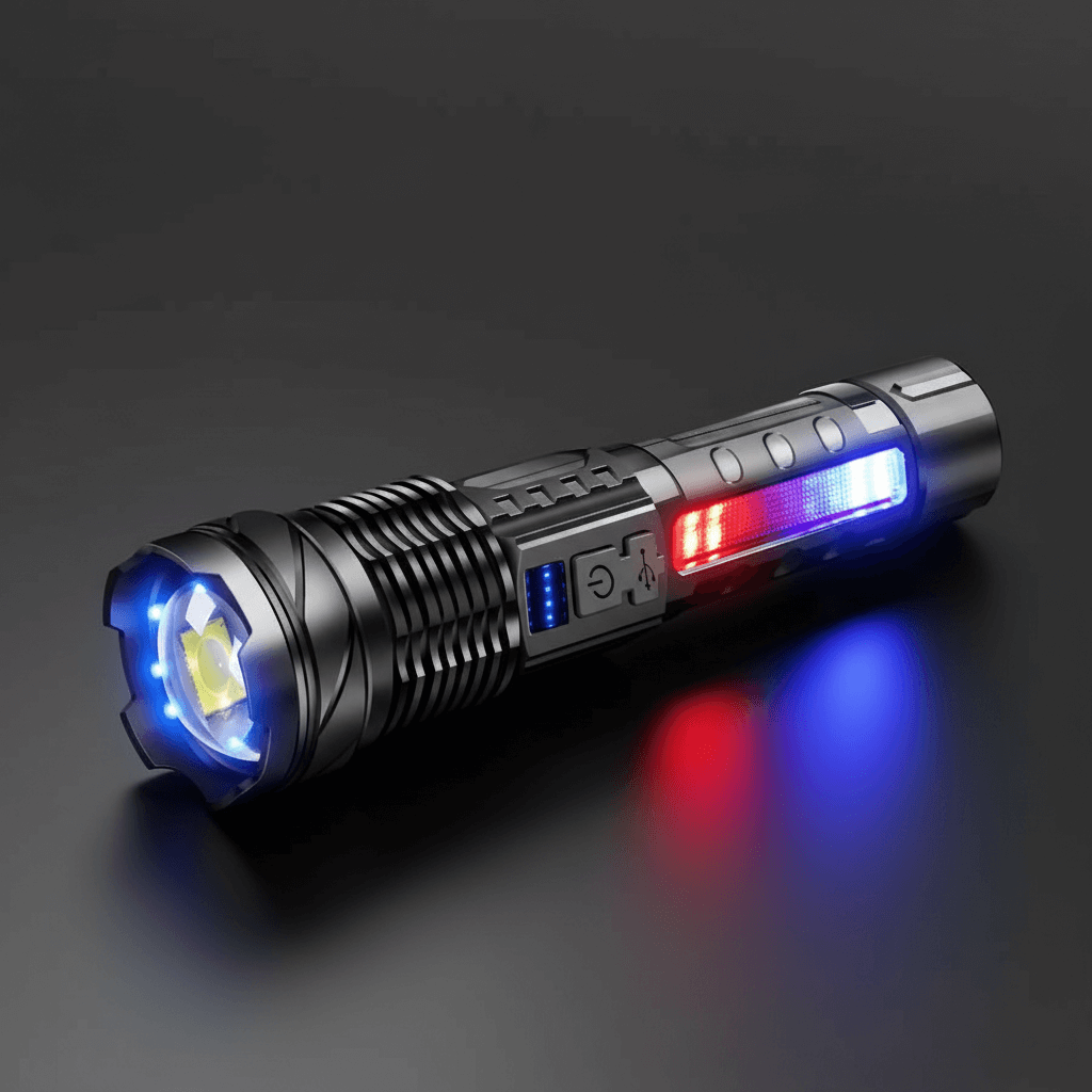 Powerful XHP50 LED Flashlight - USB Rechargeable Waterproof