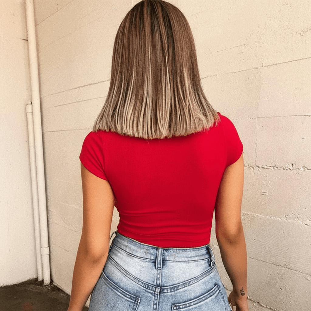 Long Sleeve Crop Top – Stretchy Quick-Dry Athletic Shirt