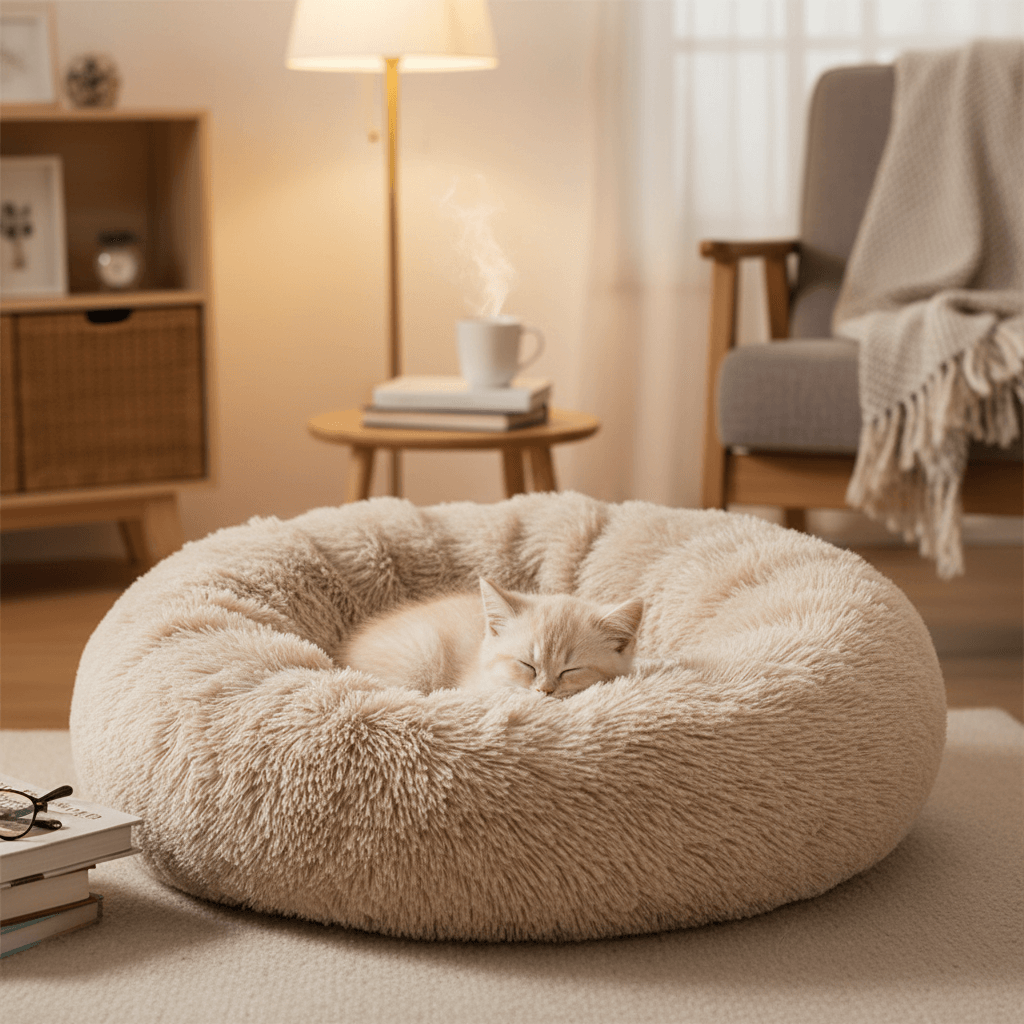 Super soft plush bed for cats and dog- Premium Comfort and Warmth
