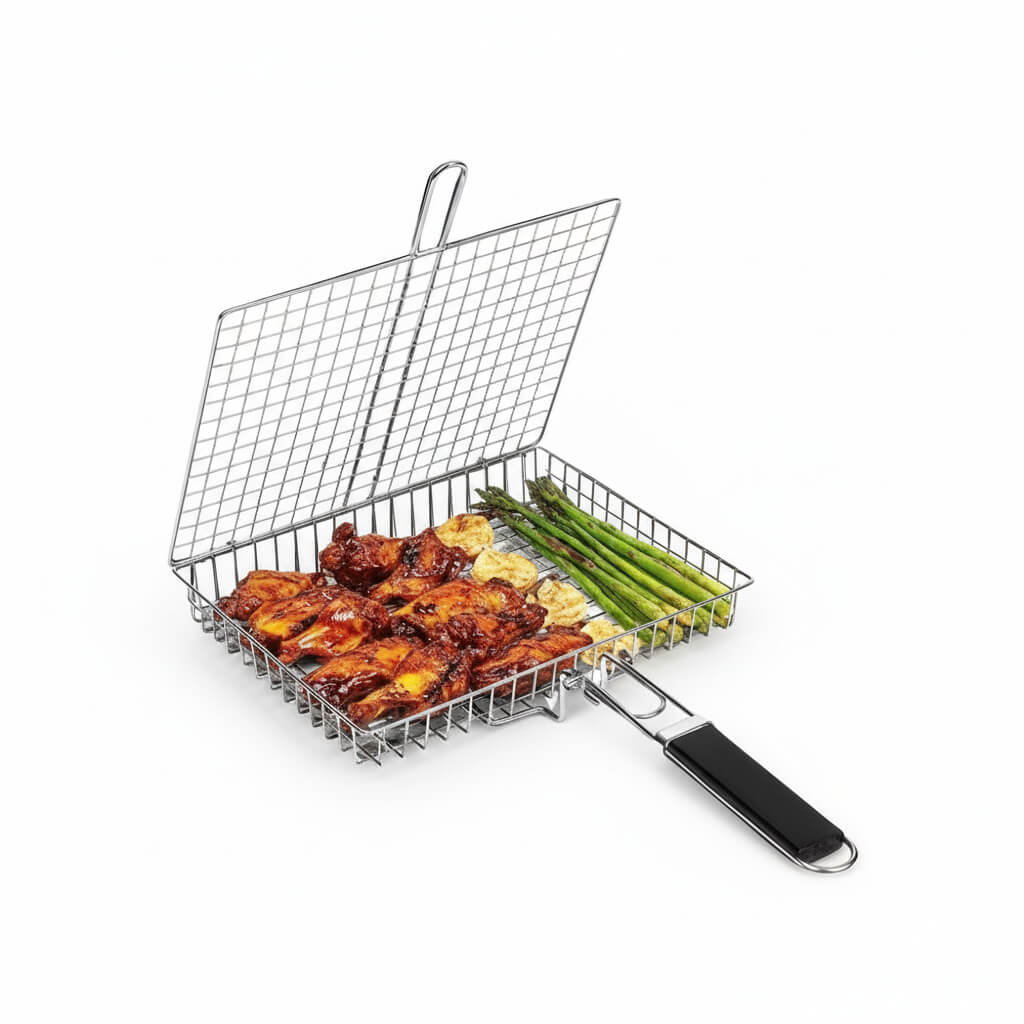 stainless steel folding grill - Portátil Compacta Camping BBQ Outdoor