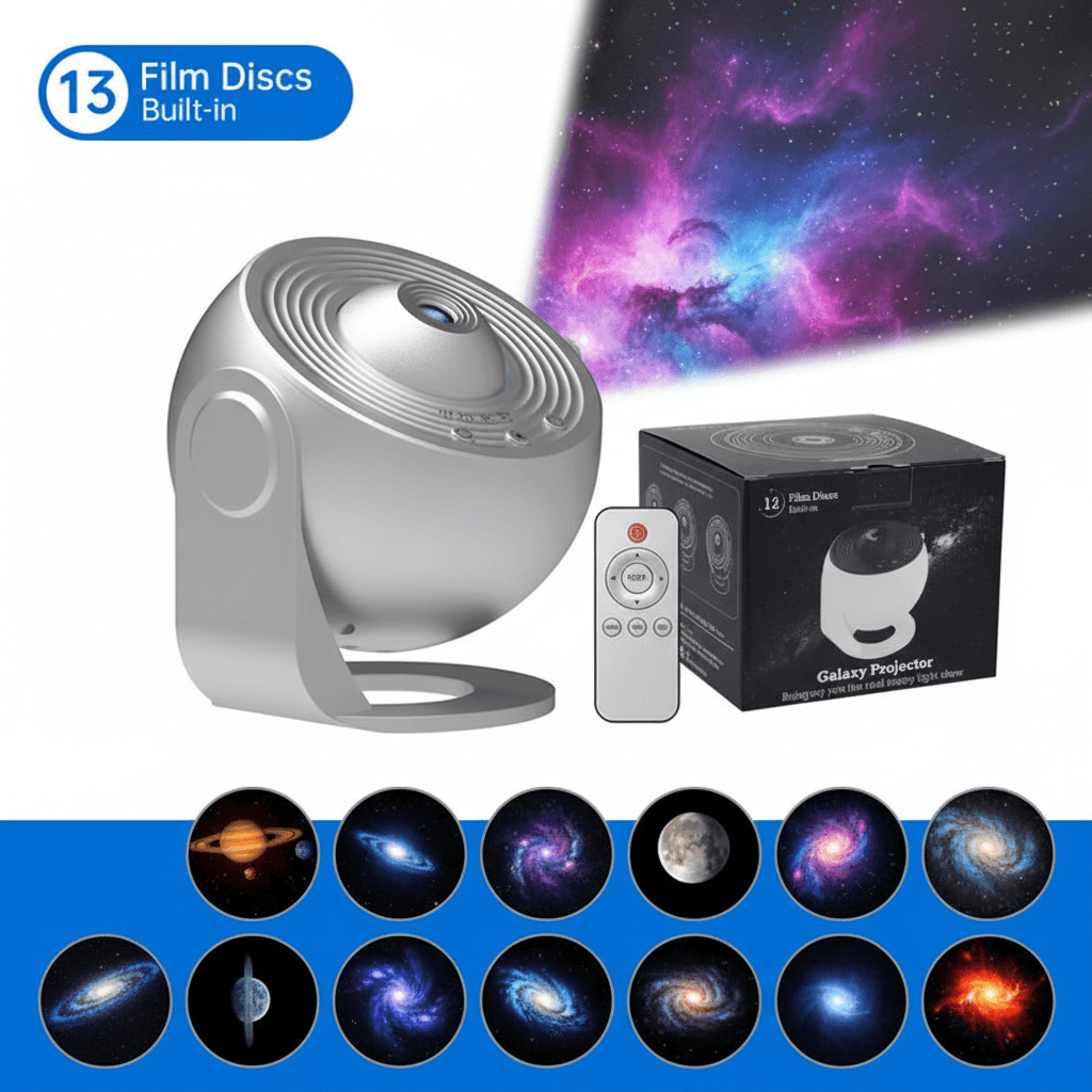 Rotating Projector - Galaxy Stars Night Light Rotation