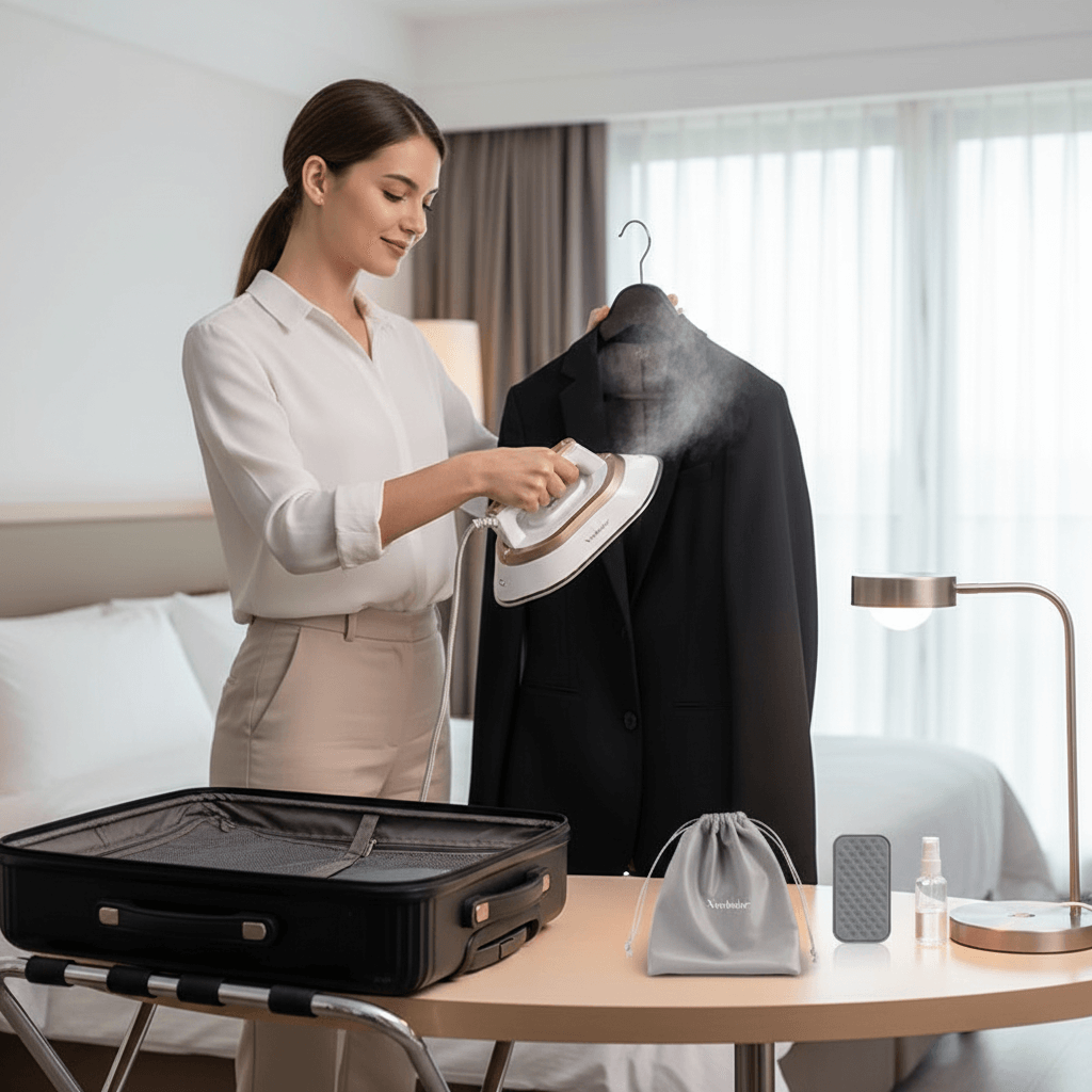 Portable Mini Travel Iron – Compact Handheld Clothes Steamer