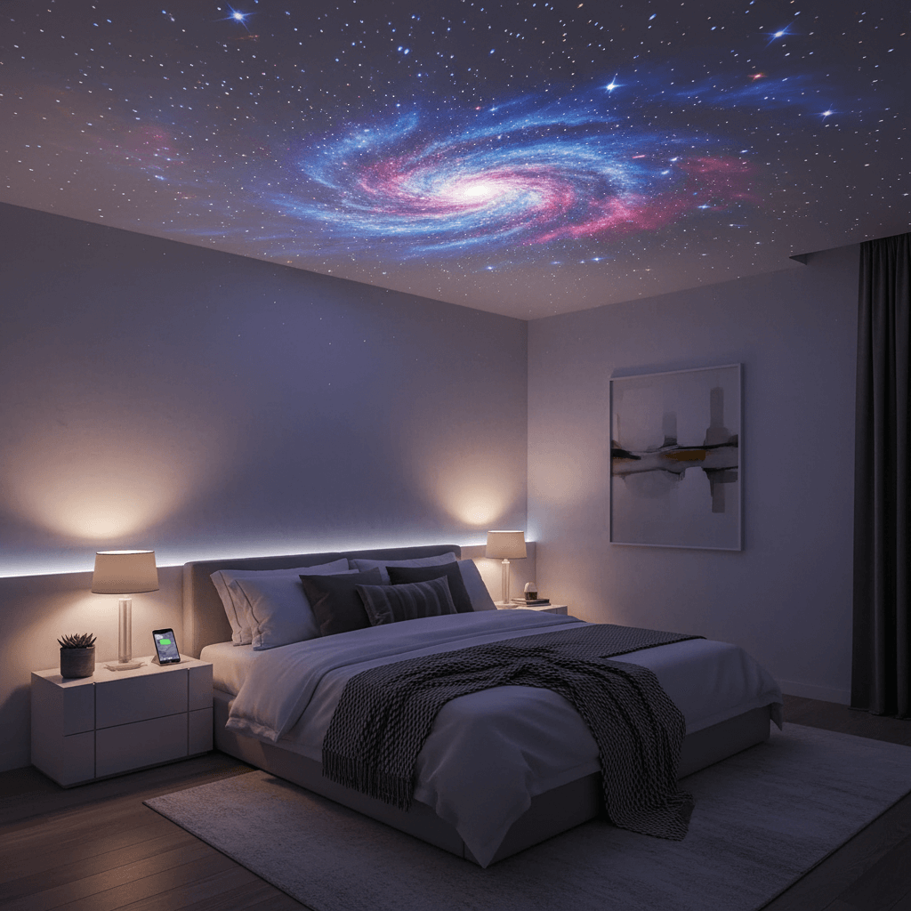 Rotating Projector - Galaxy Stars Night Light Rotation