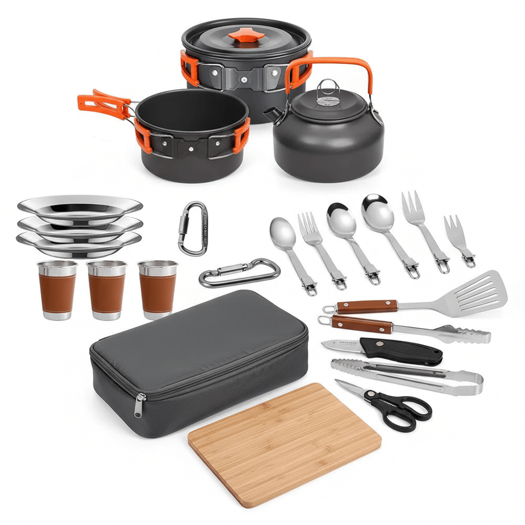 Camping Cooking Utensil Set – Portable Outdoor Kitchen Gear