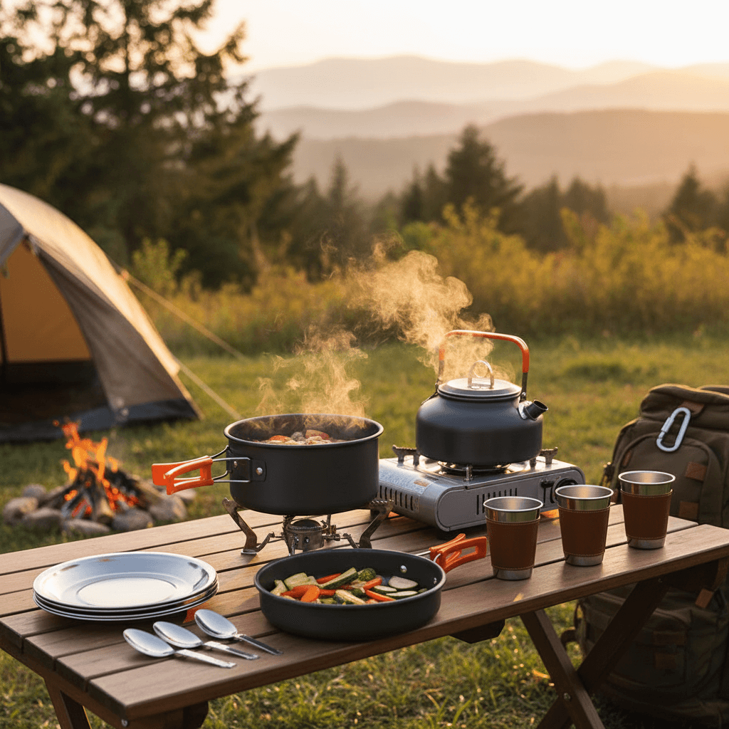 Camping Cooking Utensil Set – Portable Outdoor Kitchen Gear