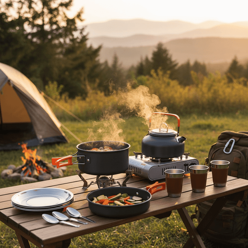 Camping Cooking Utensil Set – Portable Outdoor Kitchen Gear