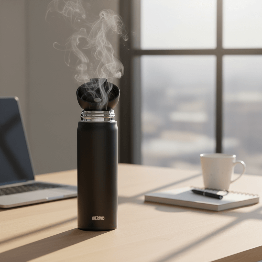 Double layer stainless steel thermos-Keeps drinks hot/cold