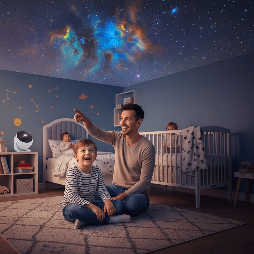 Rotating Projector - Galaxy Stars Night Light Rotation